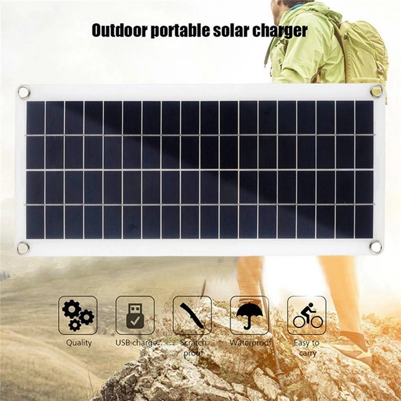 3X 15W Solar Panel 12-18V Solar Cell Solar Panel For Phone RV Car MP3 PAD Charger Outdoor Battery Supply B