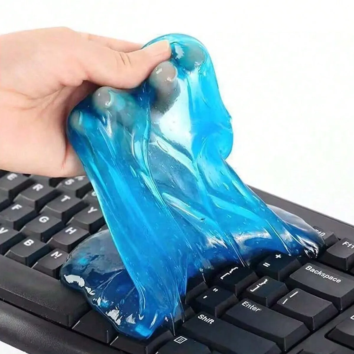 Multi-Functional Cleaning Gel, Car Interior Dust Removal Gel, Computer Keyboard Gap Cleaning Mud, Powerful Stain Remover That Doesn'T Stick to Hands