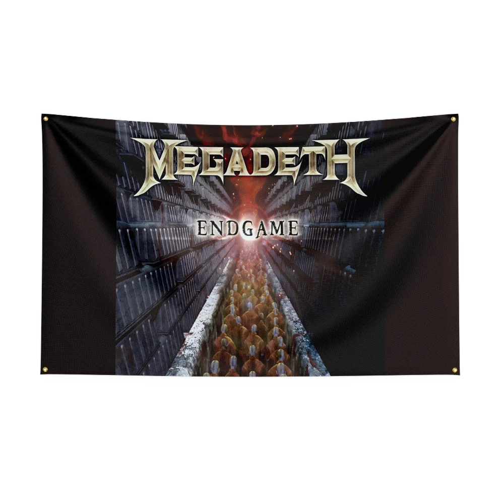 M-Me-g-adeth Flag Professional Flag Polyester Digital Printing Flagge Banner For Decoration Garage Room Home