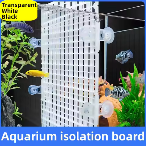 30x15cm 30x30cm Grid Divider Plate Detachable Spliceable Fish Tank Isolation Plate Upper Cover Net Bottom Filter For aquarium
