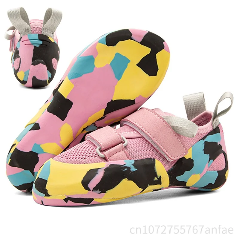 Sepatu Panjat Tebing Anak Baru Profesional Indoor Outdoor Pemula Bouldering Training Sneaker Sepatu Latihan Panjat Tebing Anti-Selip