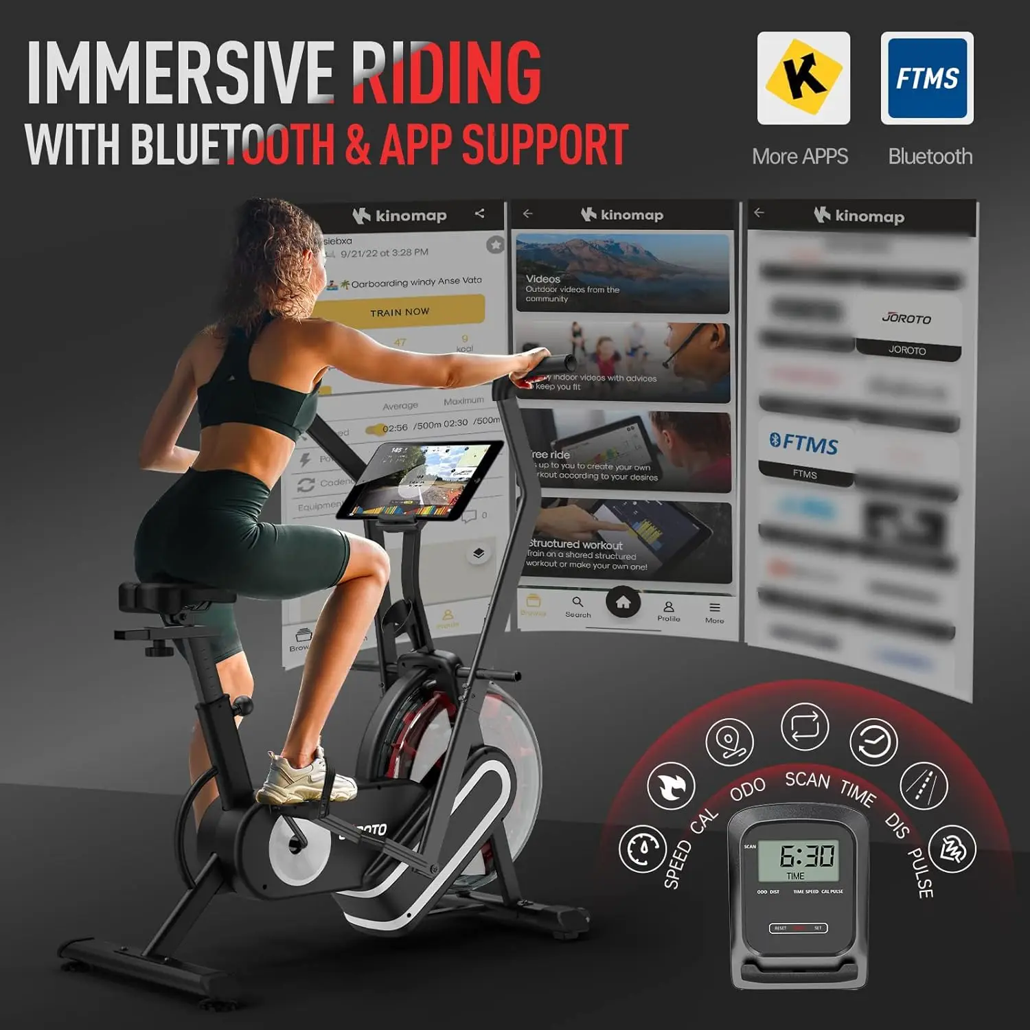 Xr5 Heimtrainer, Sturm rad, stationäres aufrechtes Indoor-Fahrrad mit Doppel aktions lenker, Liegerad trainer und e