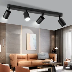 Foco GU10 Led de techo, accesorio de iluminación para decoración para sala de estar, cocina, dormitorio, lámpara de pista, iluminación de techo interior