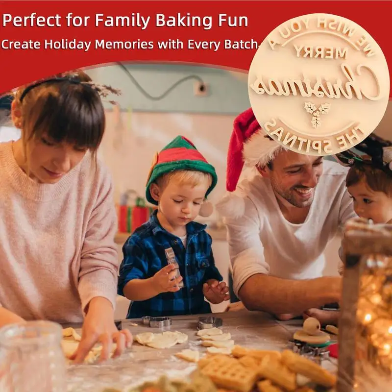 Merry Christmas Biscuit Seal Christmas Day Shaped Biscuit Mold for Home Festival Baking and Festival Decoration 5