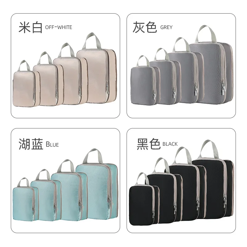 

4/6Pcs Portable Travel Compression Packing Bags Waterproof Clothes Organizer Suitcase Washable Organizers Handbag Travel Bag