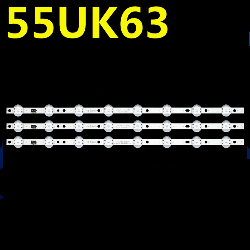 Tira de luces LED de 15 piezas 55UK6200 55UK6300 55UK6320 55UK6360 55UK6350 55UK6400 55UK6450 55UK6470 SSC_55UK63_8LED_SVL550AS48AT5 HC550DGG