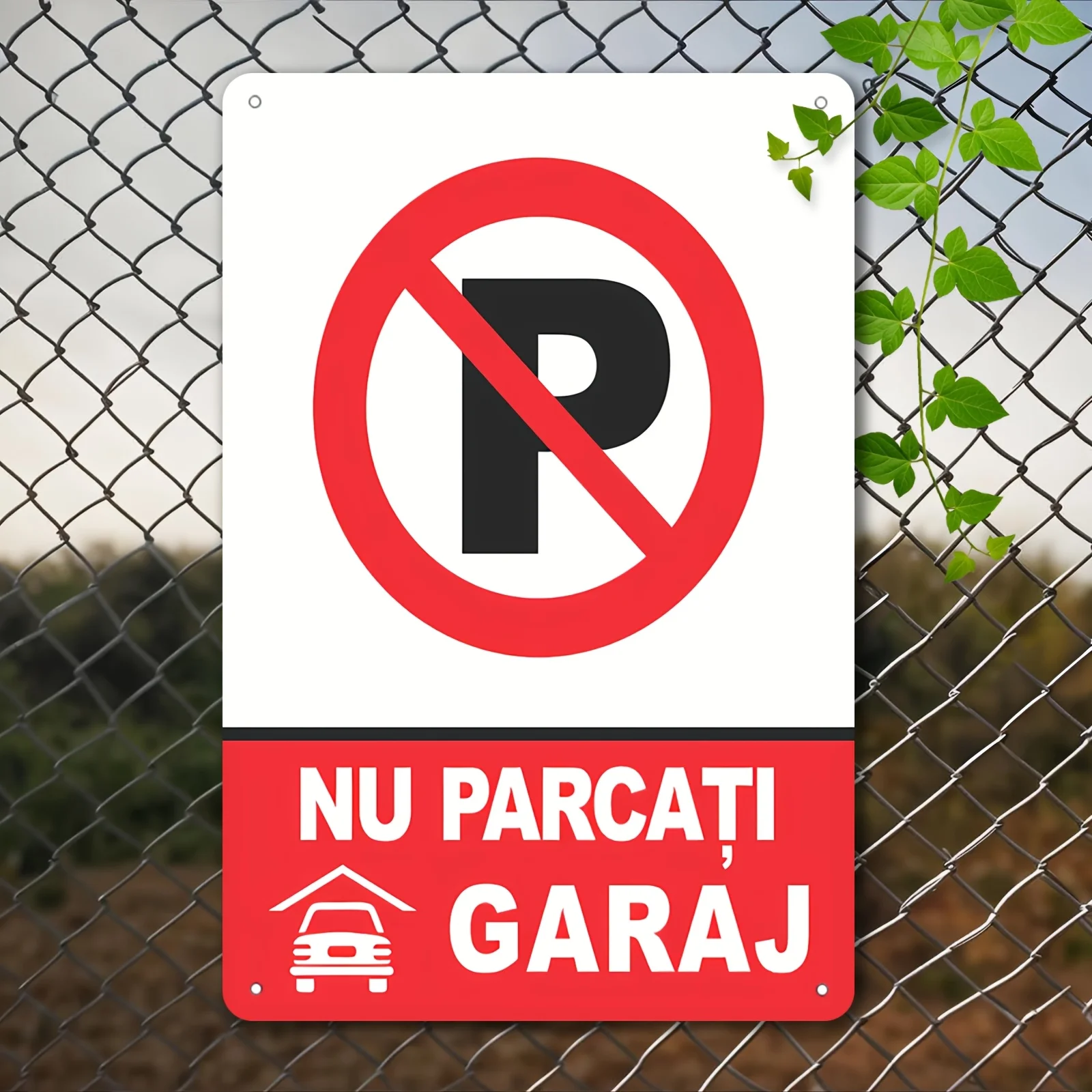 2D Plane - [2D Plane] 1 wooden sign - No Parking Wall Decorative Item