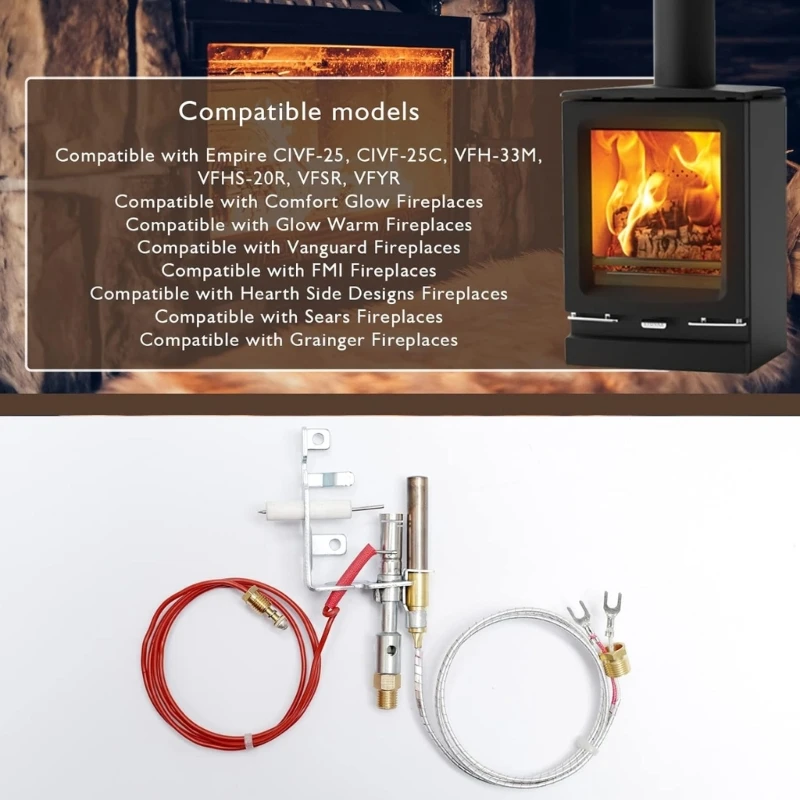 Propane Natural Gas Fireplaces PilotsAssembly Ignitor for Fireplaces PP225 R3623 Dropshipping