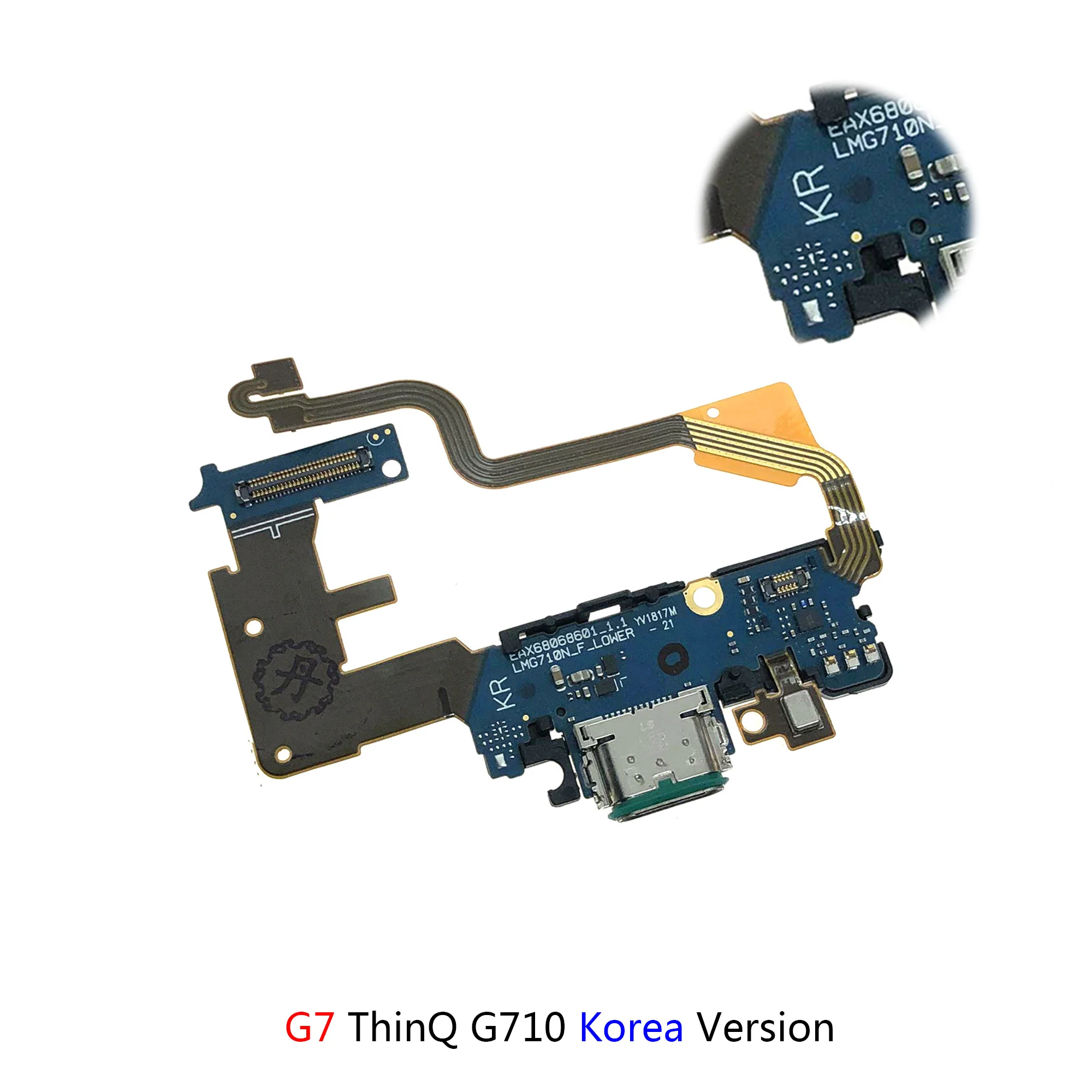 Charging Charger Plug Port Connector Board Parts Flex Cable With Mic For LG G6 G600 G7 ThinQ G710