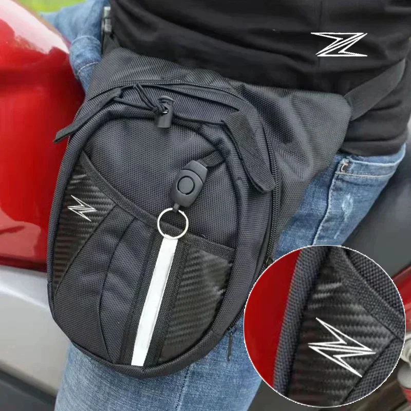 لكاواساكي Z650 Z750 Z800 Z900 Z1000 Z250 Z400 دراجة نارية حقيبة الساق في الهواء الطلق الرجال الخصر حزمة مقاوم للماء