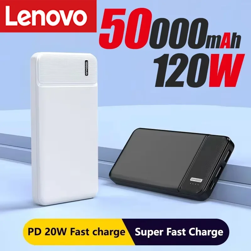 Lenovo HOT 5000000mAh Power Bank Portable Large Capacity Super Fast Charging Powerbank External BatteryHeating For Vest Jacket