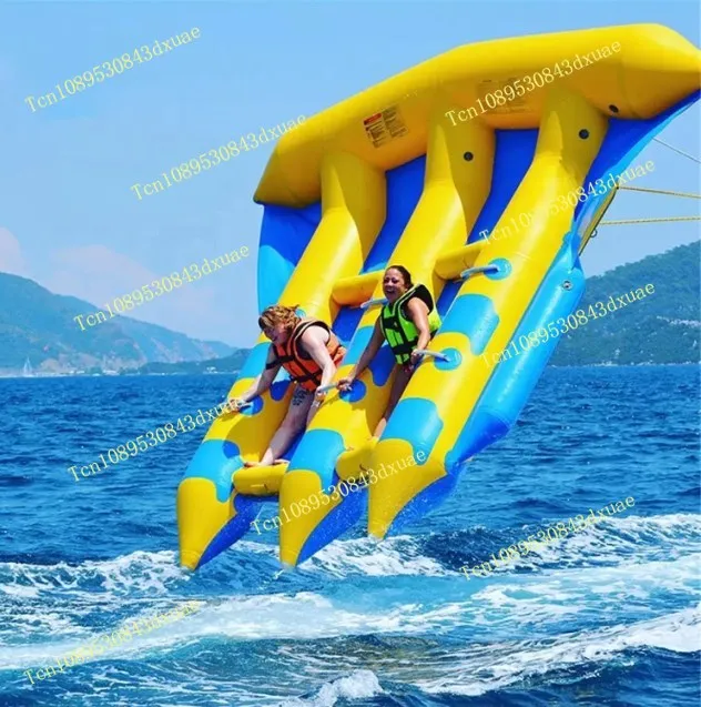 Flotador Inflable para Deportes Acuáticos, Pez Volador, Bote Inflable Tipo Banana, Juego Acuático, Equipo para el Mar