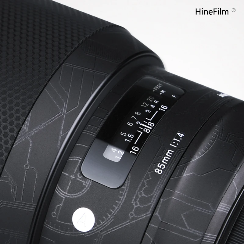 Hinefilm الجلد ل سيجما 85 F1.4 الفن لكانون EF جبل عدسة ملصق ل سيجما الفن 85 مللي متر f/1.4 DG HSM عدسة التفاف غطاء 85 1.4 الجلد