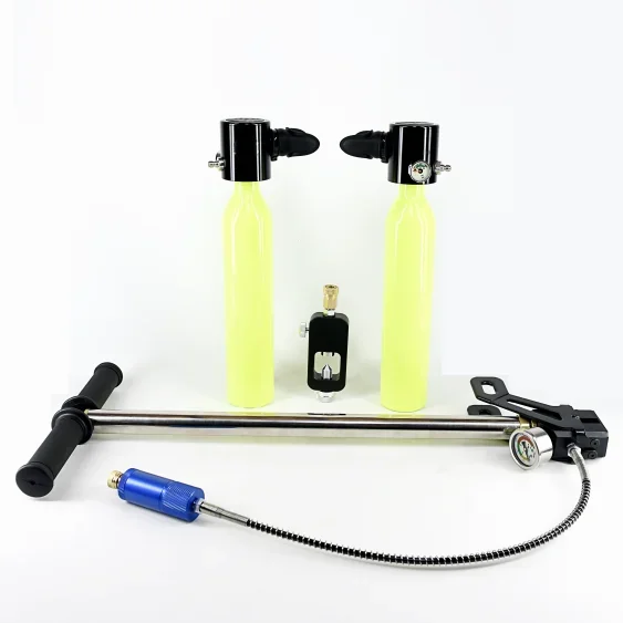 

Whole Set Scuba Diving Equipment 0.5L Oxygen Tank with High-Pressure Air Pump Respirator Dive Kit