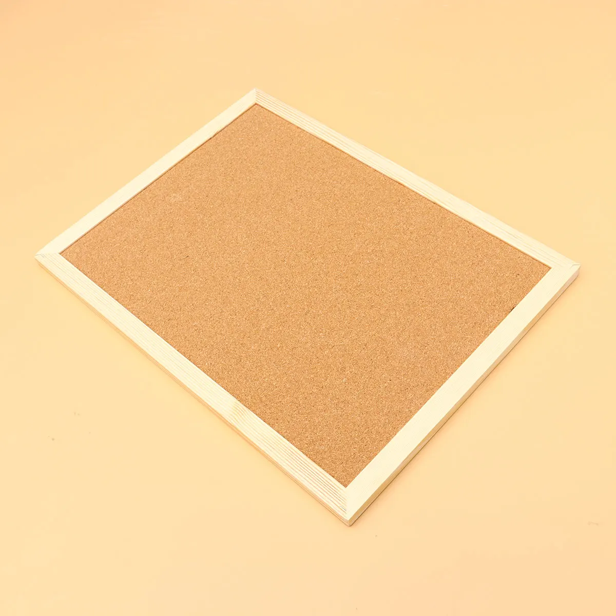 

Cork Board for Office Message Memo Photo Wall Display Wooden Bulletin Brown Pin
