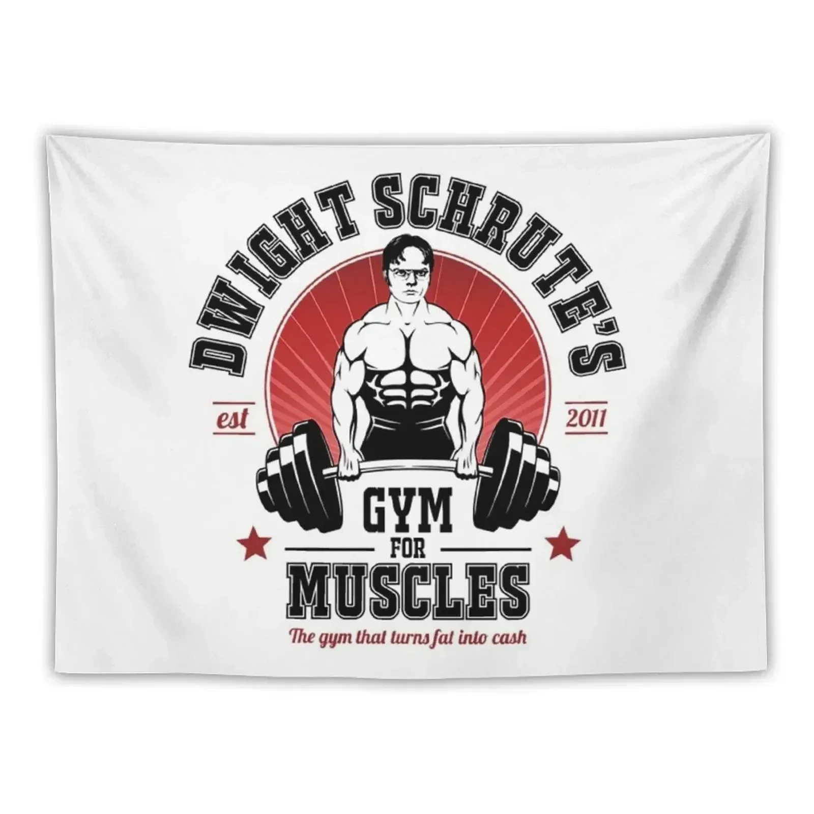 

Dwight Schrute T-ShirtDwight Schrute's Gym For Muscles Tapestry Things To Decorate The Room Bedroom Deco Tapestry