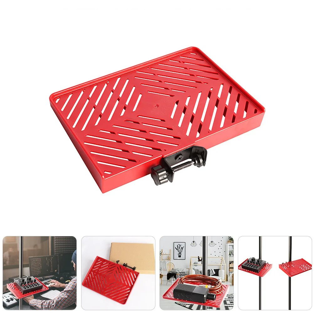

Microphone Sound Tray Stand Multi-Functional Live Streaming Ktv Outdoor Use Large Microphone Stand Tray Clip Holder Rack Shelf