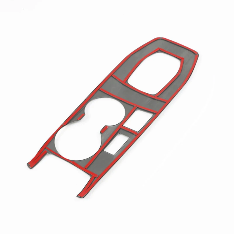 Carbon Fiber Color Car Center Console Gear Shift Panel Decoration Sticker Trim For Peugeot 2008 E-2008 E2008 2020 2021 2022