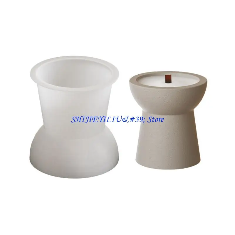 

E21F Soft Silicone Round Mould for Candle Making and Art Supplies Projects