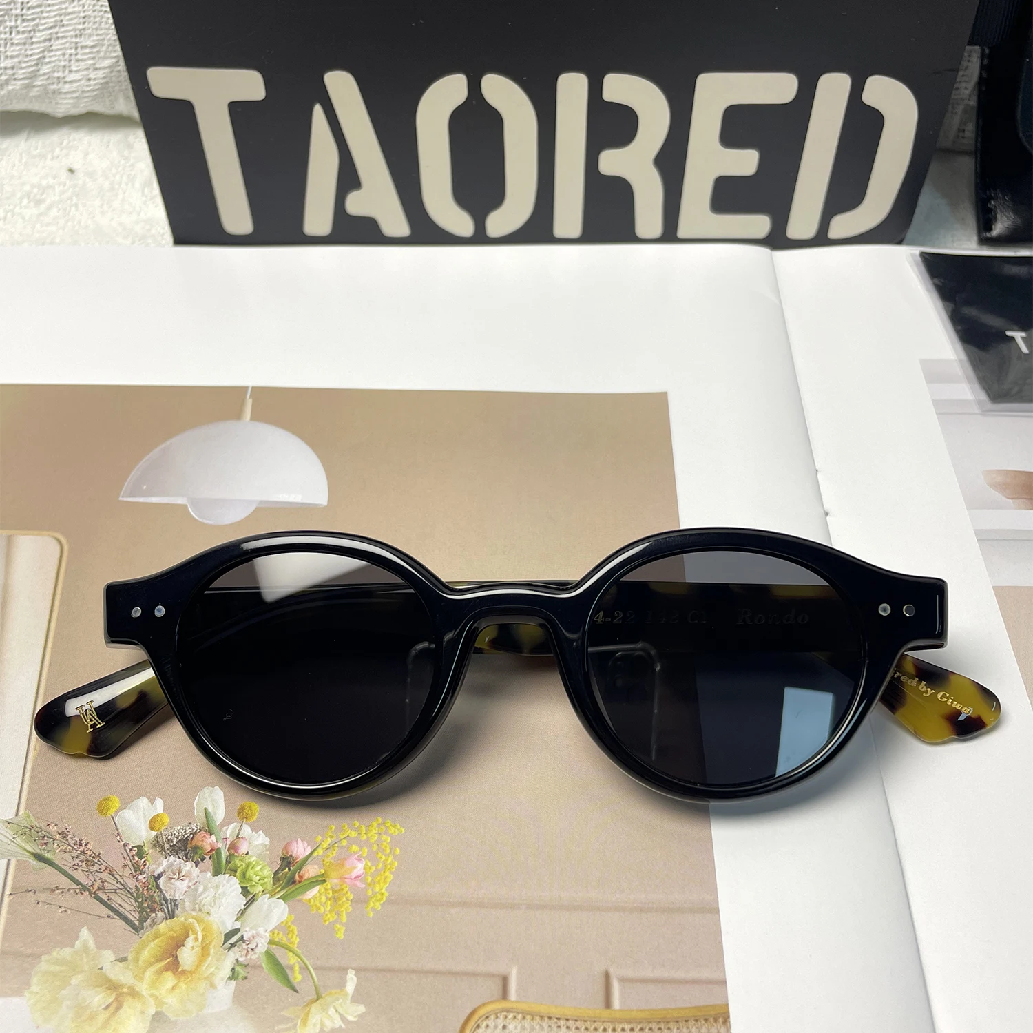 

New Japanese Handmade Acetate Frame Luxury Sunglasses with Case for Women and Men Designer Fashionable UV400 Sunglasses