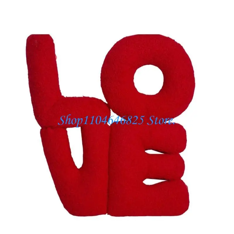 LOVE Plushes Throw Pillows Gift Soft Stuffeds Backrest Toy Home Decoration Cushions for Couples and Adults