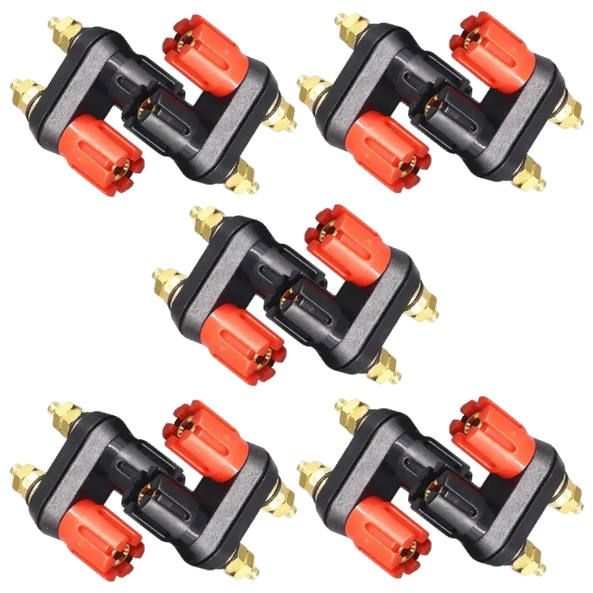 Banana Dual Jack Socket Couple Connectors Amplifier Terminal Binding Post