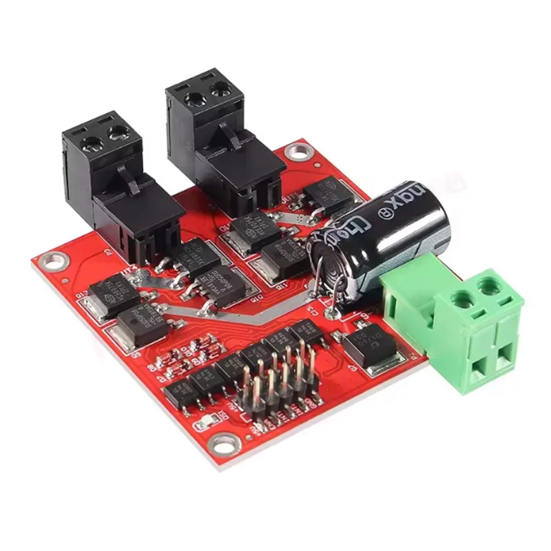 160W 7A 12V 24V Dual Channel DC Motor Driver Module L298 Logic Control Signal Optocoupler PWM Drive Motor Braking