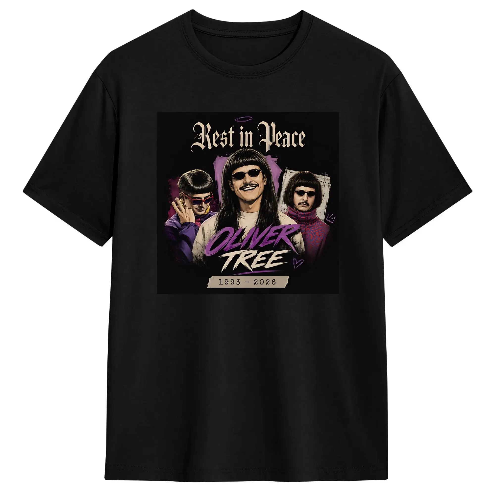 Couple T Shirt Oliver Tree Rest In Peace 1993-2026 T Shirts Novelty  Beach Tee Shirt Y2K Basic Cotton Clothing Birthday Gift