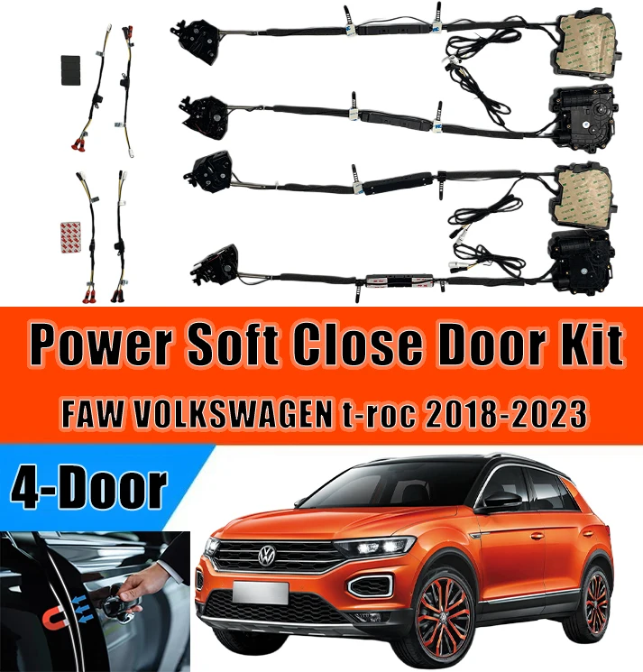 Xcar for FAW VOLKSWAGEN  t-roc 2018-2023 Car OEM Automatic Soft Close Door Electric Suction Kit Auto Power Closing