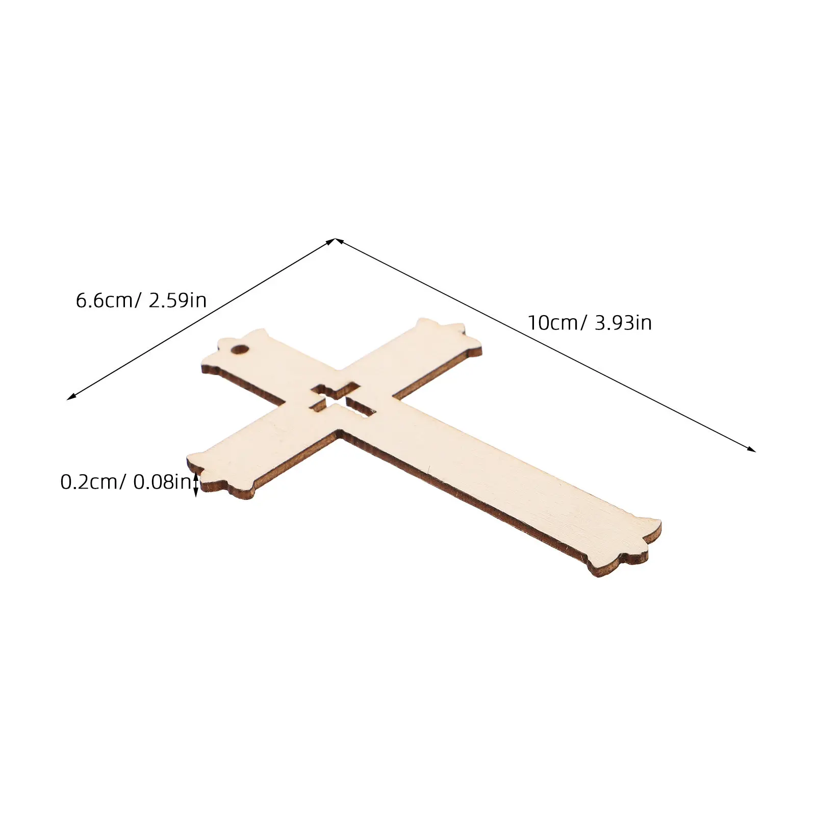 30pcs Blank Wooden Cutouts for DIY Painting – Unfinished Farmhouse & Religious Craft Supplies, Hanging Decor
