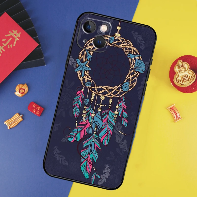 Dream Catcher Phone Case For iPhone 14 15 11 13 12 Pro Max mini XR X XS Max 7 8 Plus SE 2020 Back Cover