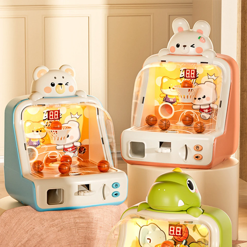 

Настольная баскетбольная игра с дизайном динозавра, спортивная игрушка в помещении, для всех возрастов для детей