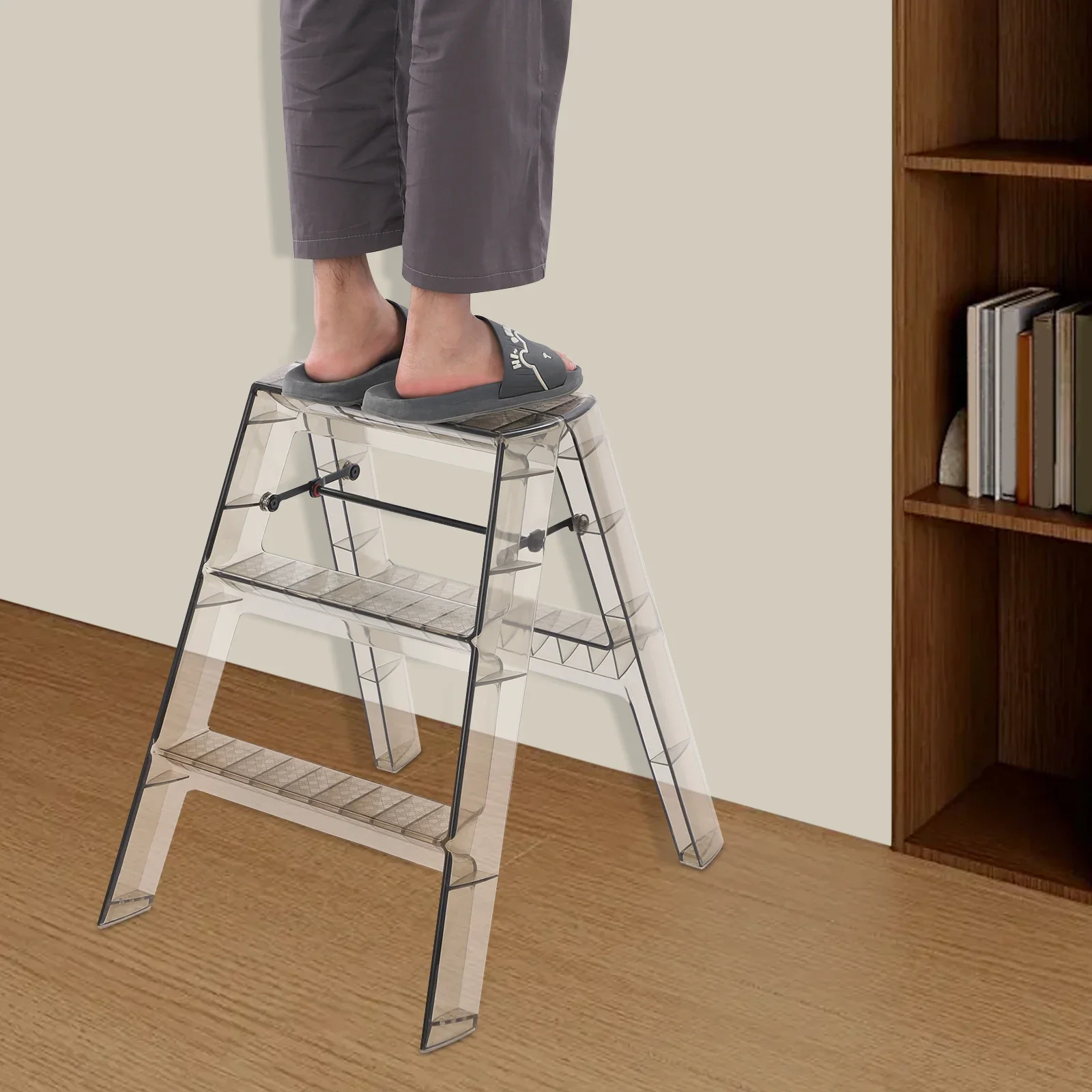 

3-step Ladder, Folding Ladder, Portable Stepladder for Household