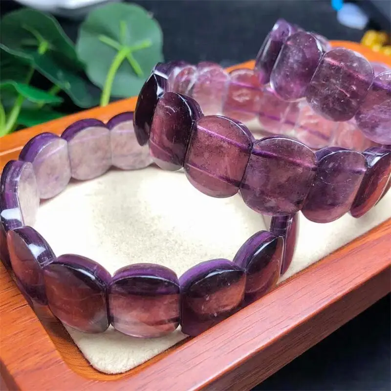 Natural Lepidolite Bangle Bracelet Fashion Women Healing Jewelry Gemstone Reiki Energy Stone Holiday Gift 1PCS 14x18mm