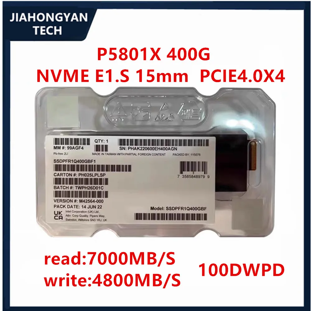 

Original For Intel Otan P5801X 400G E1.S interface PCIE4.0X4 enterprise solid state drive New SSD