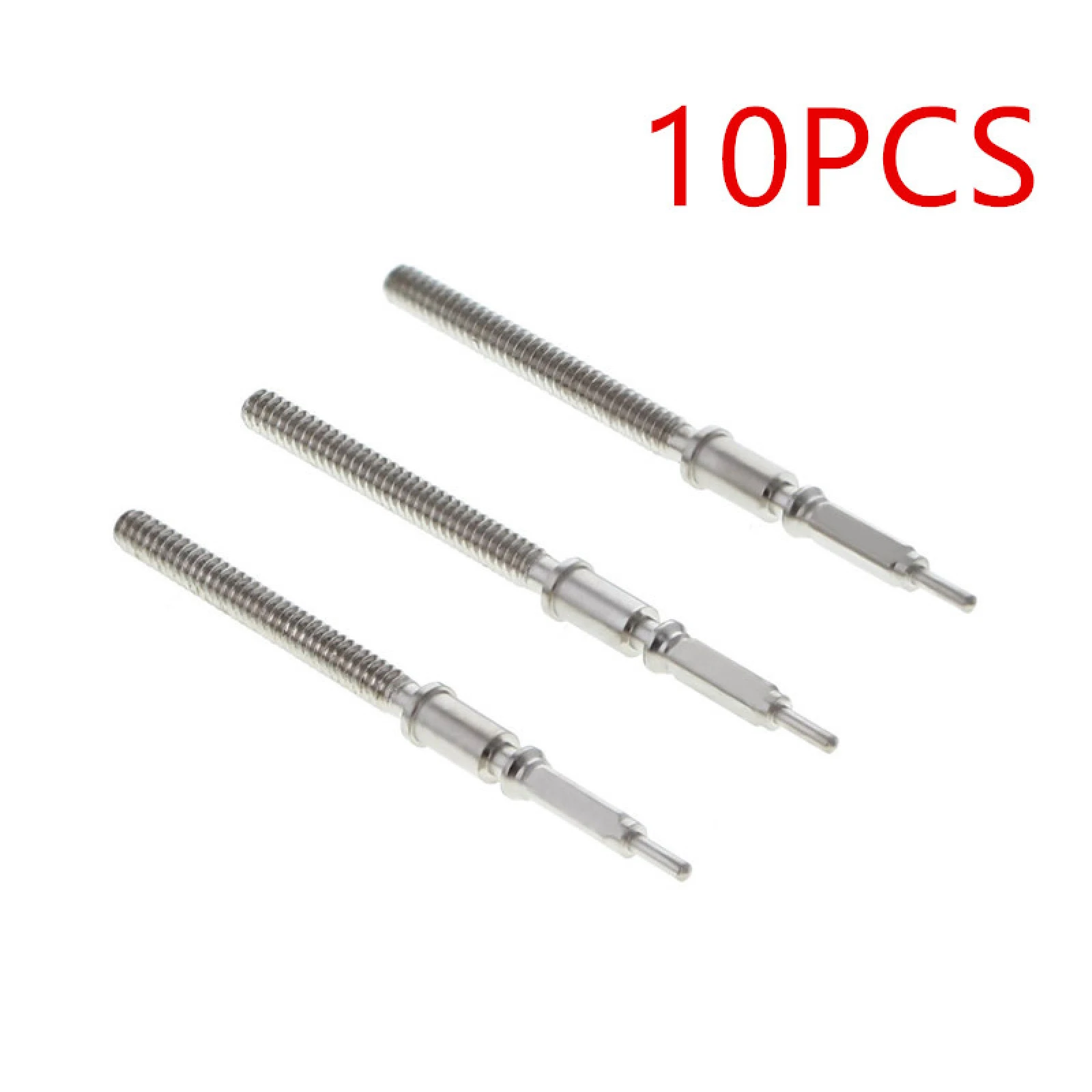 Tige de remontage de montre en métal 10X, barre de réglage de remplacement, Kit de mouvement de couronne en acier, tige pour mouvement ETA 2824-2 2834-2 2836-2