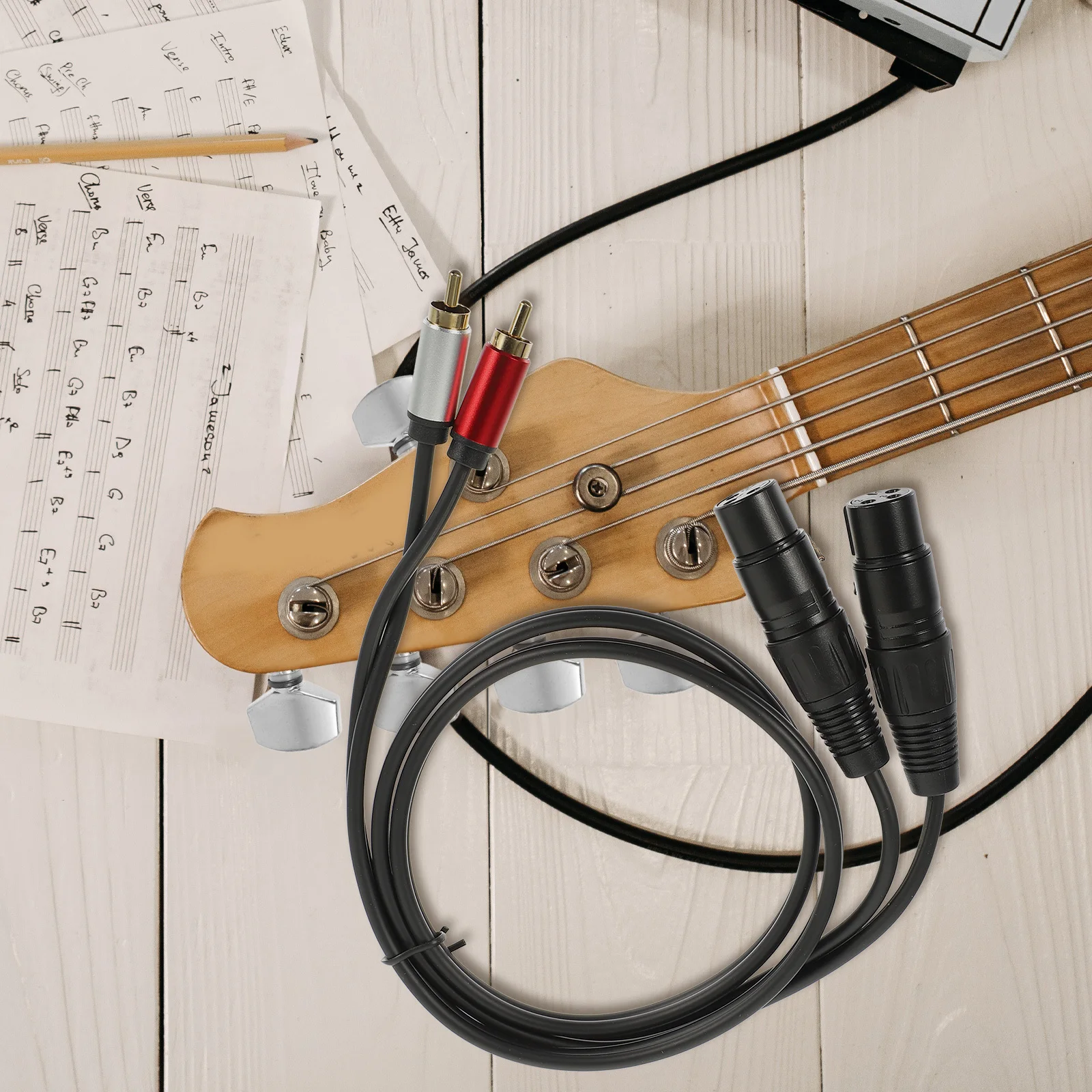 

High Reliability Rca to Xlr Audio Converter Cable for Stable Signal Transfer in Car Amplifier and Studio Use