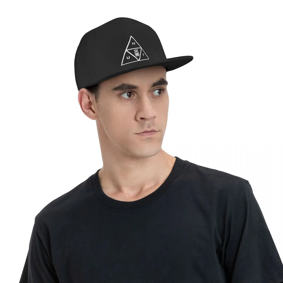 Pop Huf Memorial Triangle Pullover Snapback Cap All-Match Comfortable Baseball Caps