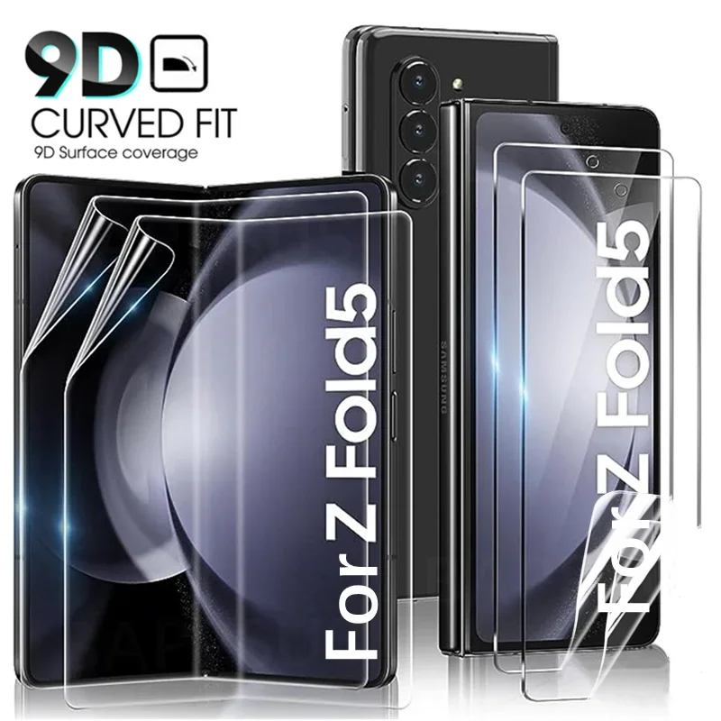 Fold5 Front Back Hydrogel Film Screen Protector Voor Samsung Galaxy Z Fold 5 Zfold 5 5G Opvouwbare Zachte Beschermende Film Voor Zfold5