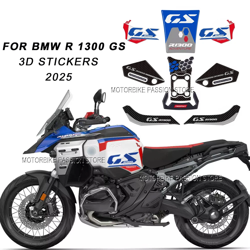 

For BMW R 1300 GS R1300GS r1300gs 2025 decoration kit body protection motorcycle accessories stickers Waterproof fuel tank decal