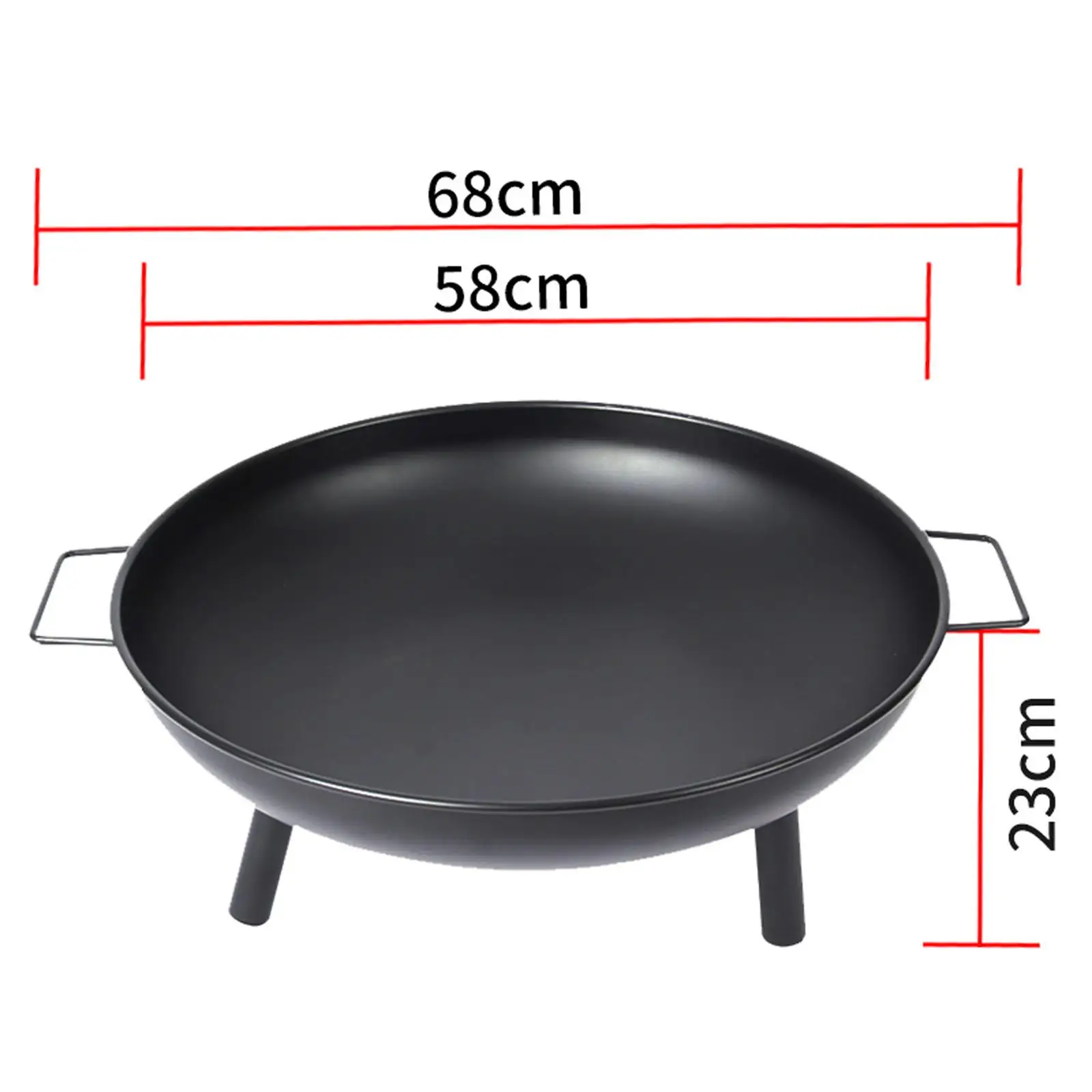 

Cast Firepit Round Sturdy Stand for Backpacking Terrace Hiking
