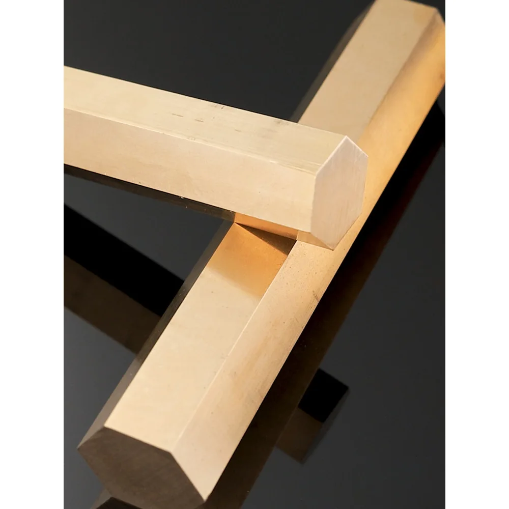 Imagem -02 - Barra de Bronze Hexagonal Hex Hexágono Rod 1pc Pcs Pcs 5. Comprimento 200 mm 500 mm 10 11 12 13 14 15 16 17 18 1930 mm