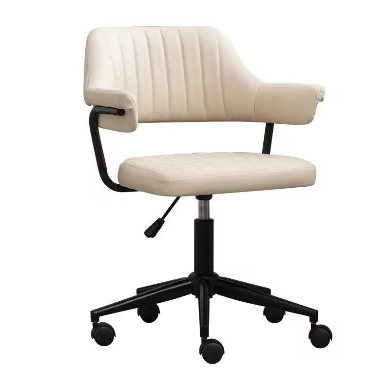 

Simple Office Chair Home Comfortable Ergonomic Swivel Chair Breathable Student Dormitory Staff Meeting Leather Lift Office Chair