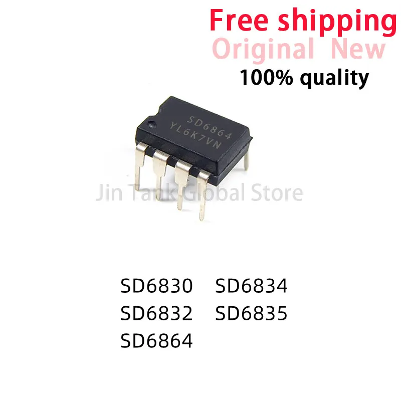 10pcs/lot SD6830 SD6832 SD6834 SD6835 SD6864 DIP-8 In Stock