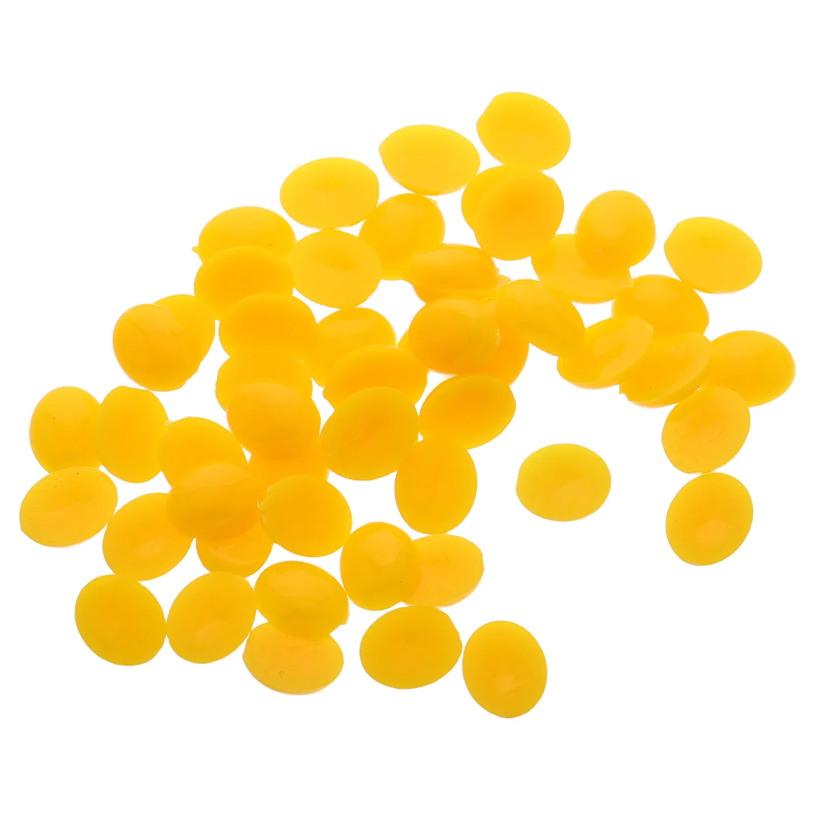 200Pcs Yellow Acrylic Oval Safety Nose Flat Bottom for DIY Craft Supplies Stuffed Animals Crochet Accessories Craft Supplies