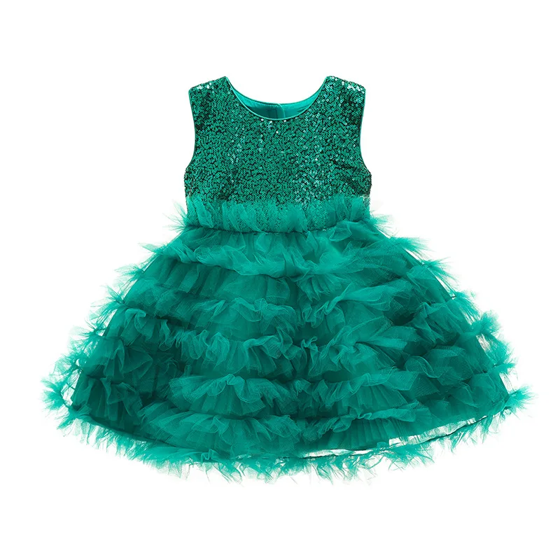 Vestido de cumpleaños de tul rojo para niñas pequeñas, vestido verde hasta la rodilla, ceremonia, fiesta de boda, vestido de princesa para niñas de 6M-12M, rosa y blanco