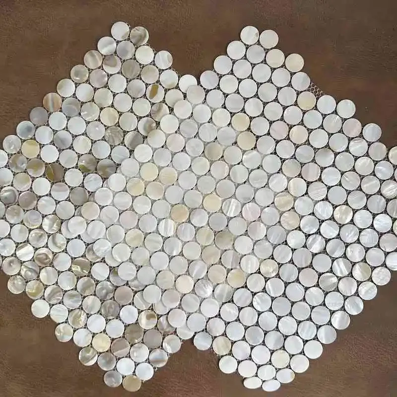 

Shell Mosaic Tile Natural White Mother of Pearl Wall Backsplash Bathroom Tiles fish scale sheet kitchen 97