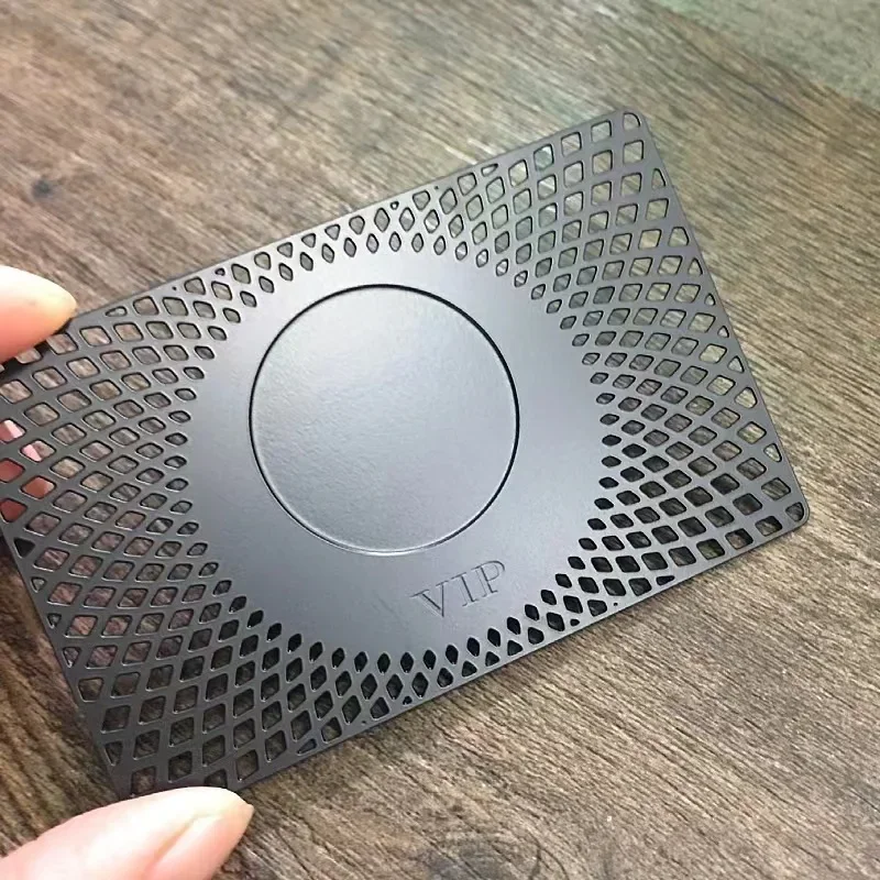 

Plain Matte Black Ntag213 Nfc Metal Digital Business Card