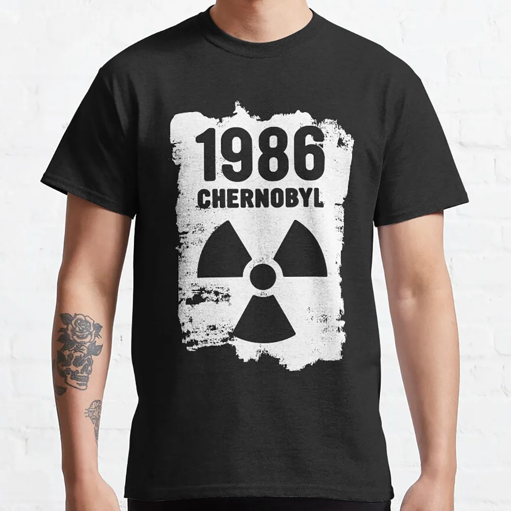 Vintage STALKER 2 : Heart Of Chornobyl 1986 Nuclear Disaster Exclusion Zone Pripyat graphic t shirts 100% cotton large size tops