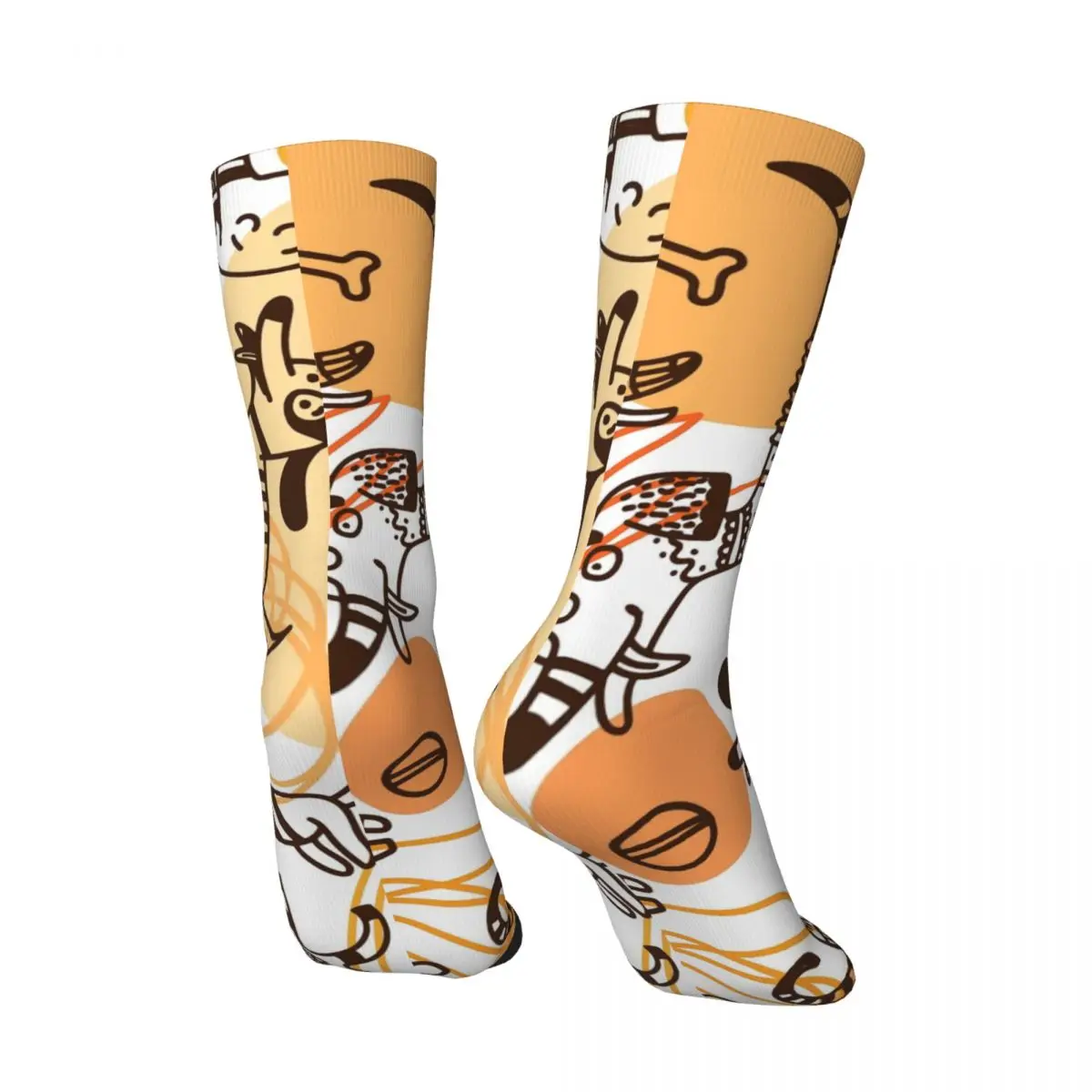 Men's Socks Dachshunds Pet Vintage Harajuku Dog Gentle And Quiet Be Clever And Sensible Hip Hop Crew Crazy Sock Gift Printed